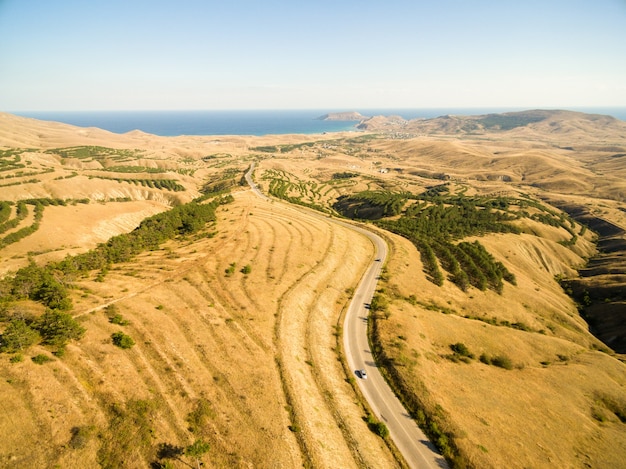 Luchtlandschap in de krim