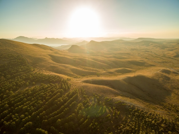 Luchtlandschap in de krim