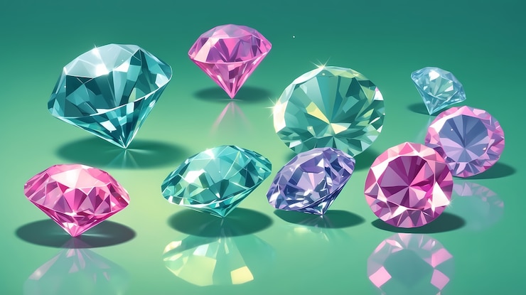 Gratis Foto luxe glans diamanten digitale kunst
