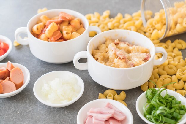 Macaroni kaas en ham