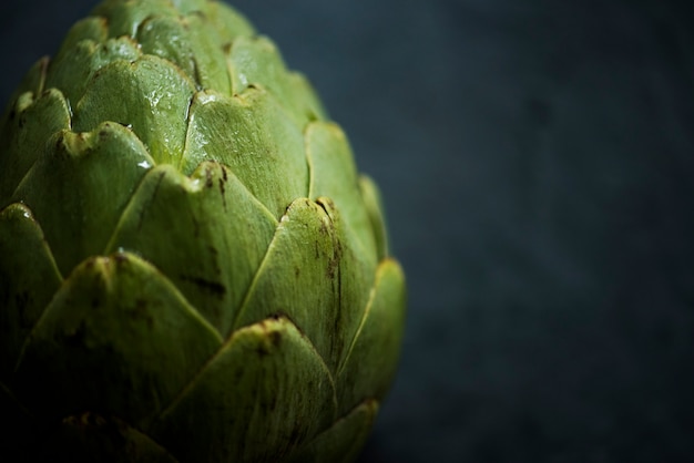 Macro-opname van artisjok groente