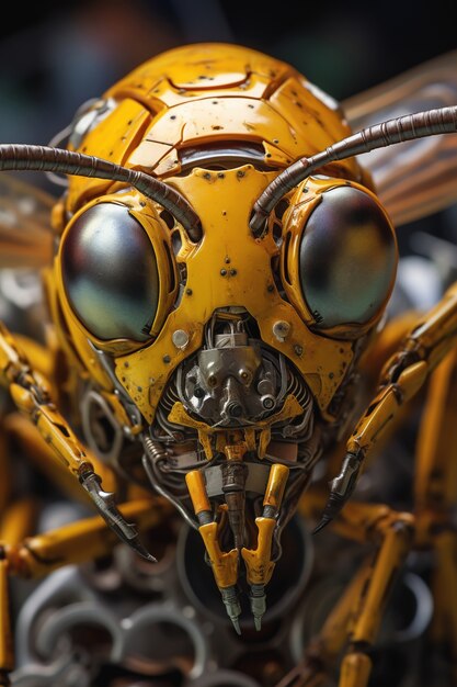 Macro robotachtig insect