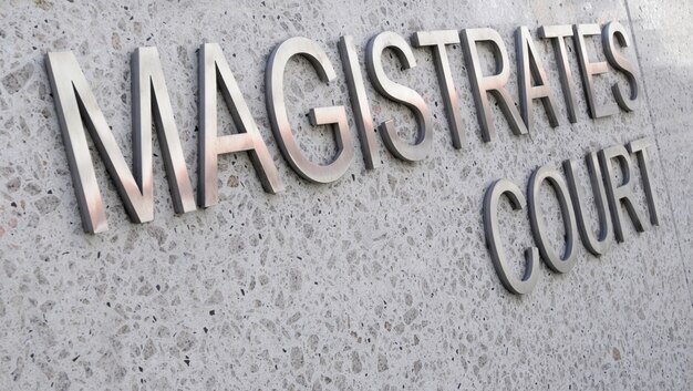 Magistrates Court sign