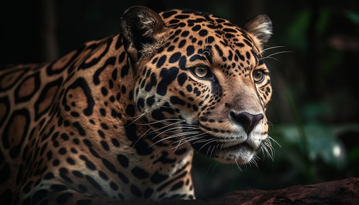 Gratis Foto majestueuze grote katten in het wild staren gegenereerd door ai