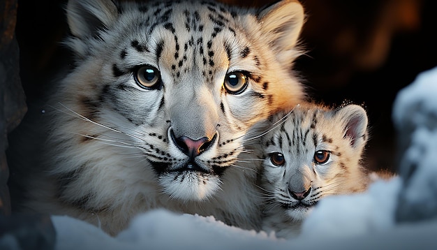 Gratis foto majestueuze tijger staart schattige vacht gevaarlijke schoonheid in de natuur gegenereerd door ai