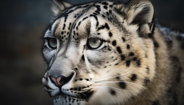 Gratis foto majestueuze tijger starend close-up portret in de natuur gegenereerd door ai