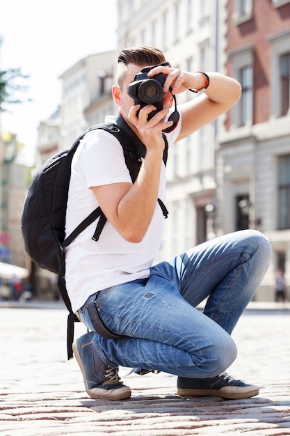 Man in de stad