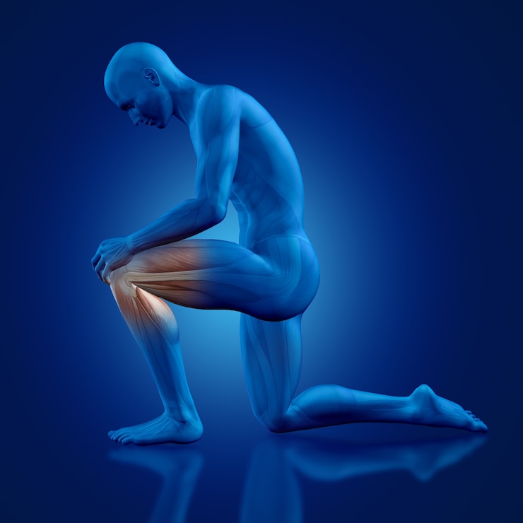 Gratis Foto man met een knie op de vloer