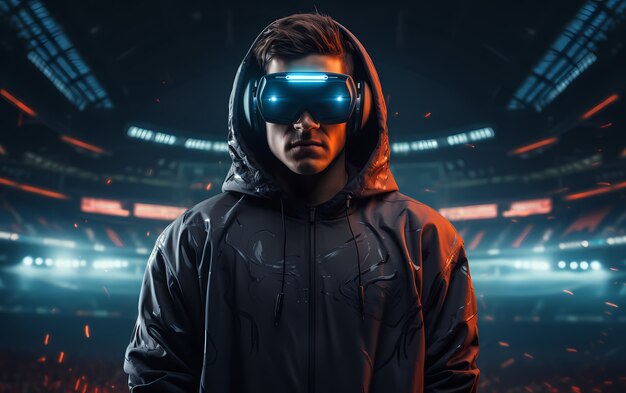 Man met een VR-bril voor gaming