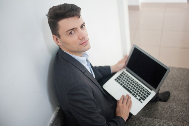 man trappen mobiele computer formele