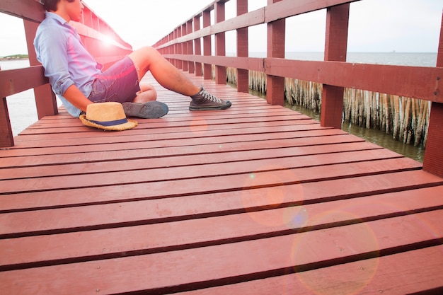 Man zee angst brug geweld gezondheid