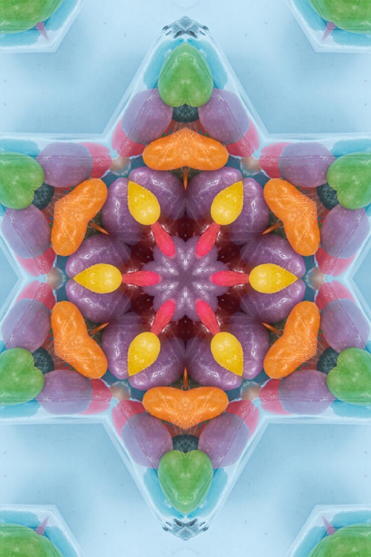 Gratis Foto mandala-kunstwerk kleurrijke achtergrondpatroon