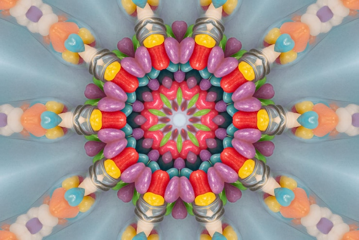 Gratis Foto mandala-kunstwerk kleurrijke achtergrondpatroon