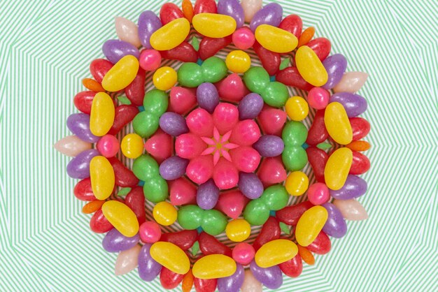 Mandala-kunstwerk Kleurrijke patroonachtergrond 3D
