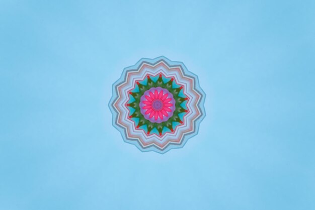 Mandala-kunstwerk Kleurrijke patroonachtergrond