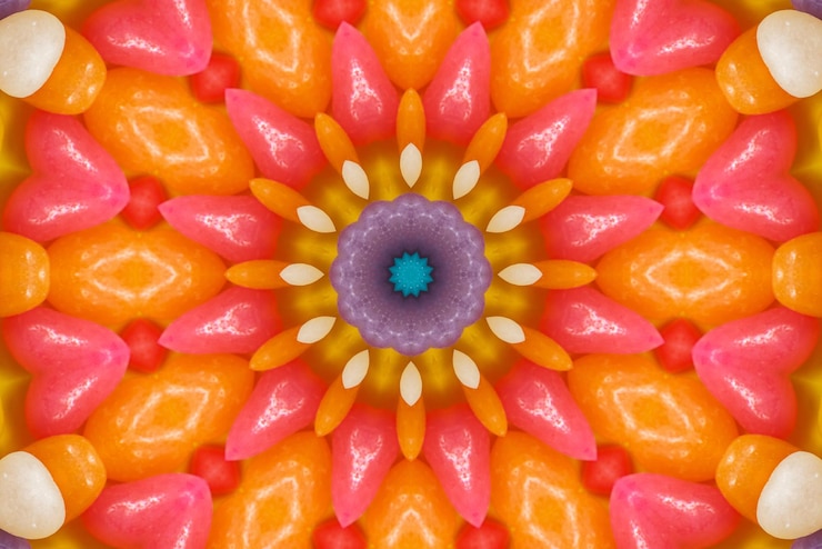 Gratis Foto mandala-kunstwerk kleurrijke patroonachtergrond