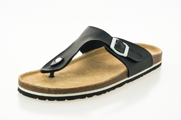 Mannen leren sandal en flip flop schoenen