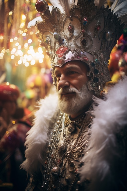 Gratis foto mardi gras viering in new orleans