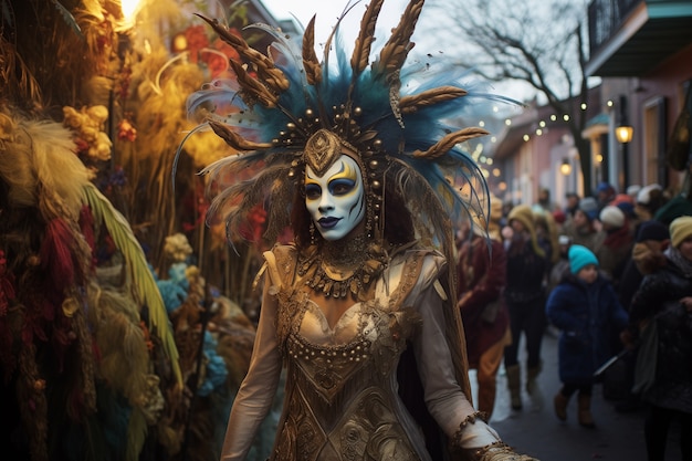 Mardi Gras viering in New Orleans