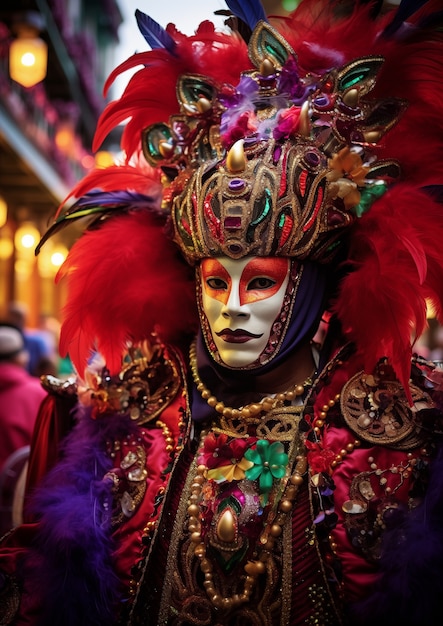 Gratis foto mardi gras viering in new orleans