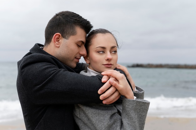 Medium geschoten man met vrouw