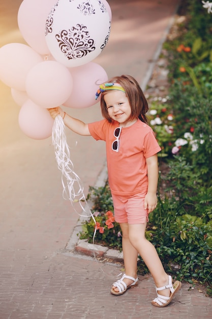 Meisje met ballons