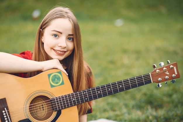 meisje met gitaar