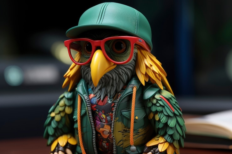 Gratis Foto mening van 3d rastavogel