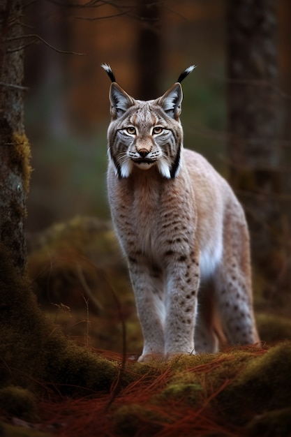 Mening van lynxdier in het wild