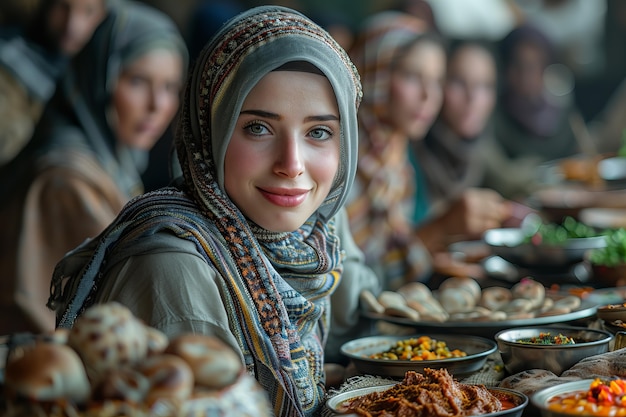 Gratis foto mensen die samen de ramadan vieren