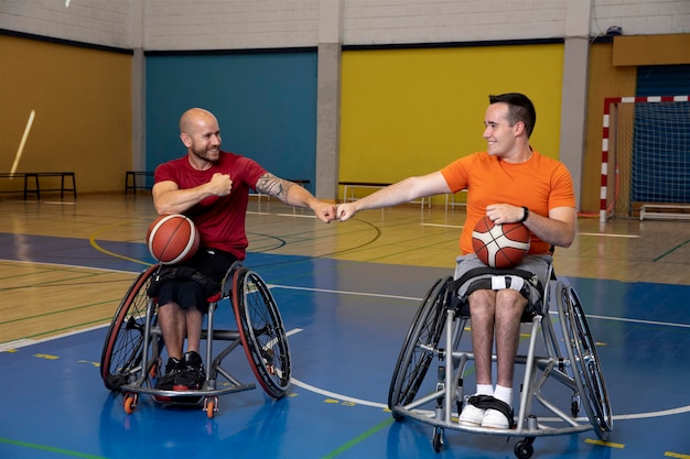 Mensen die sporten met een handicap