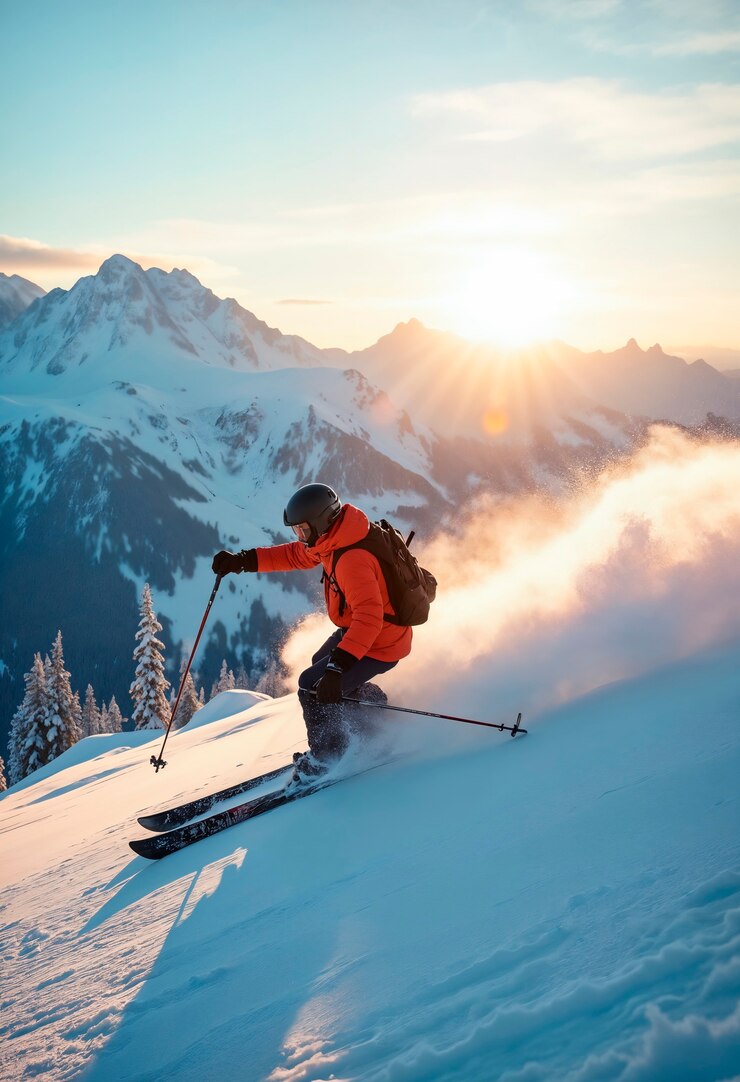 Gratis Foto mensen die van sneeuwsporten genieten