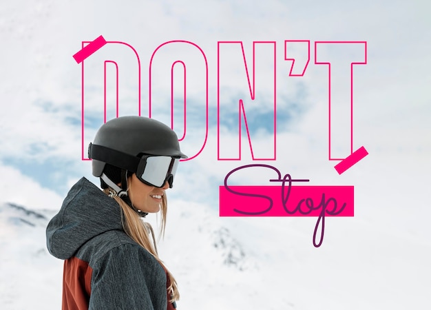 Mensen die wintersport beoefenen