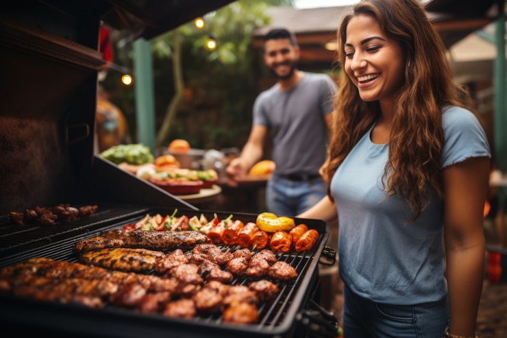 Gratis Foto mensen genieten van mexicaanse barbecue.