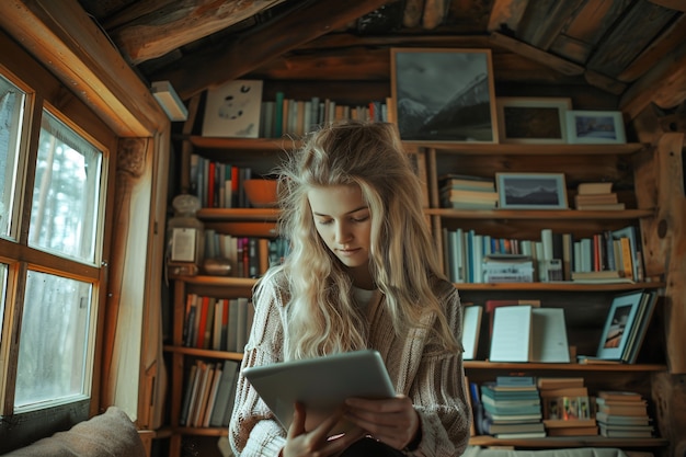 Gratis foto mensen ontspannen op het platteland