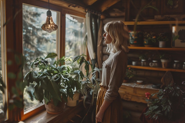 Gratis foto mensen ontspannen op het platteland