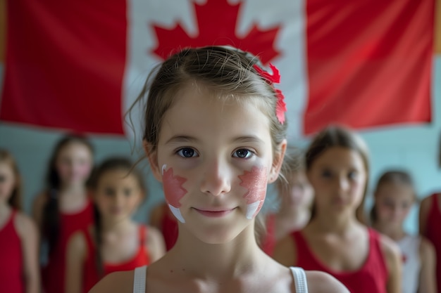 Gratis foto mensen vieren canada day.