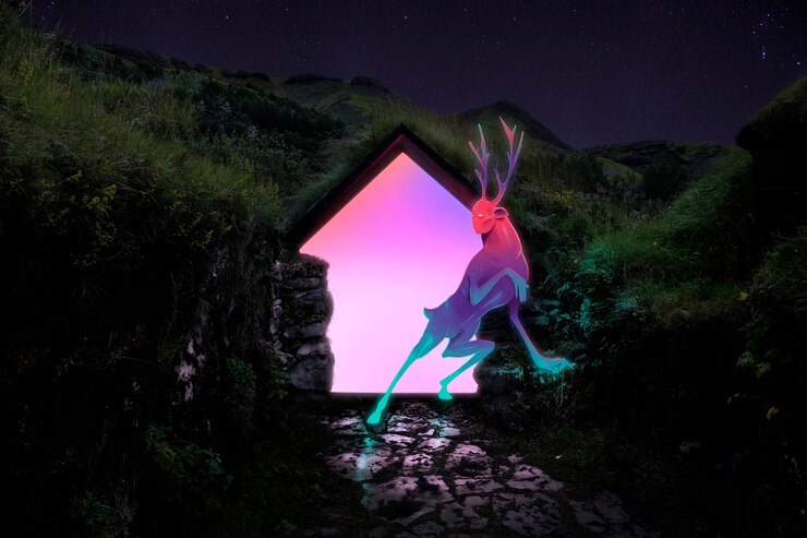 Gratis Foto metaverse concept collage