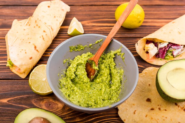 Mexicaans eten, stilleven.