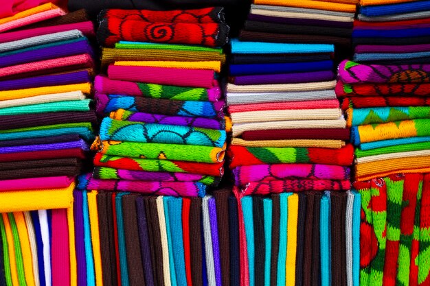 Mexicaanse cultuur met kleurrijke stoffen