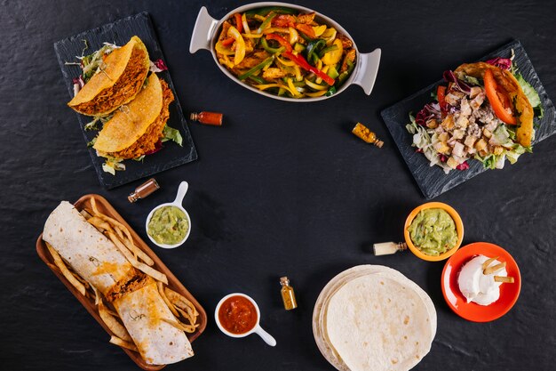 Mexicaanse voedselcompositie