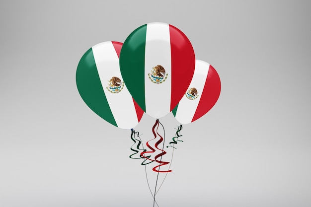 Mexico vlag ballonnen