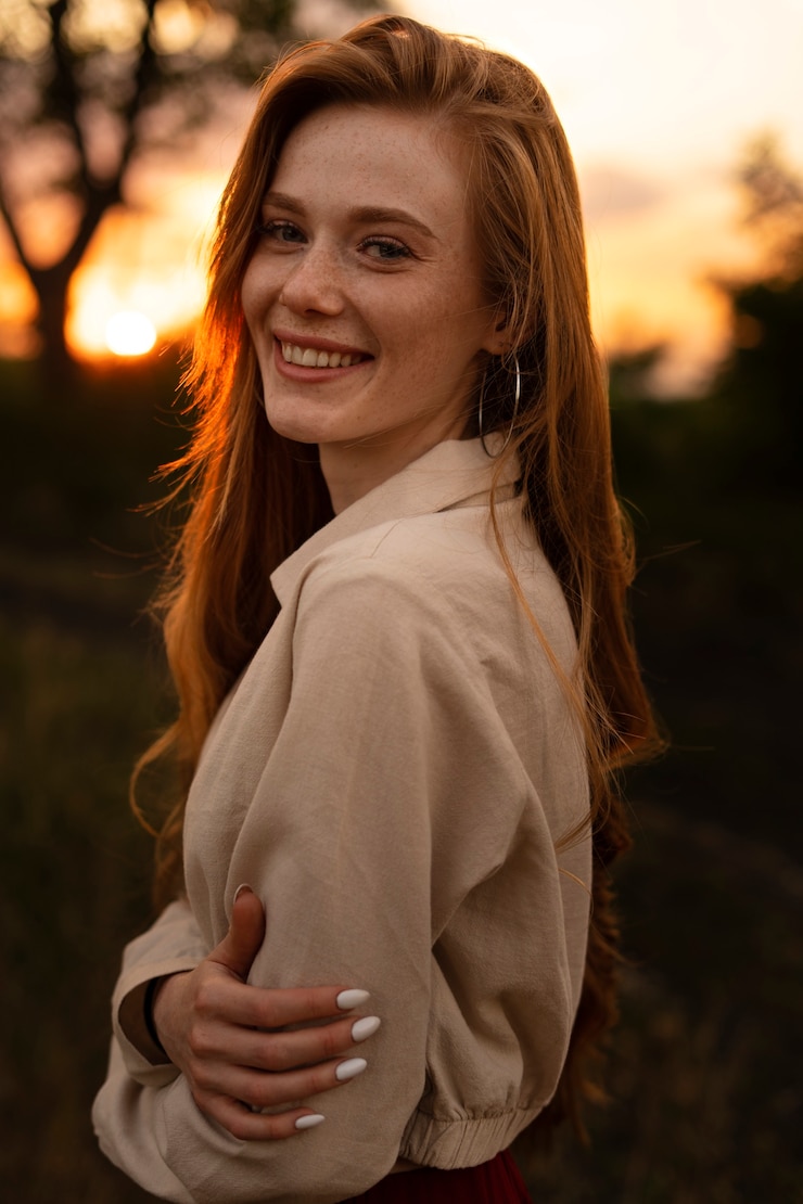 Gratis Foto middellange shot smiley vrouw poseren