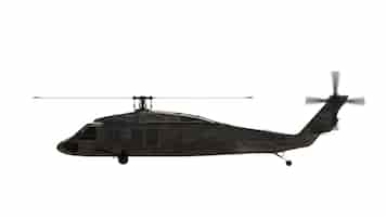 Gratis foto militaire helikopter render 3d illustratie