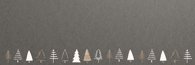 Minimale gouden kerst social media banner met ontwerpruimte
