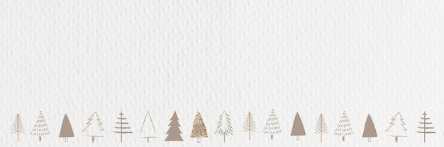 Minimale gouden kerst social media banner met ontwerpruimte