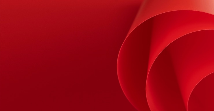 Gratis Foto minimalistische abstracte rode papier kopie ruimte