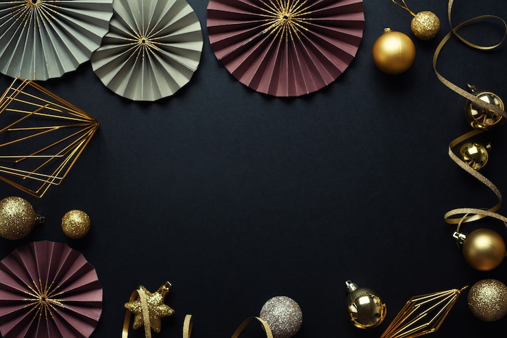 Gratis Foto minimalistische kerst plat