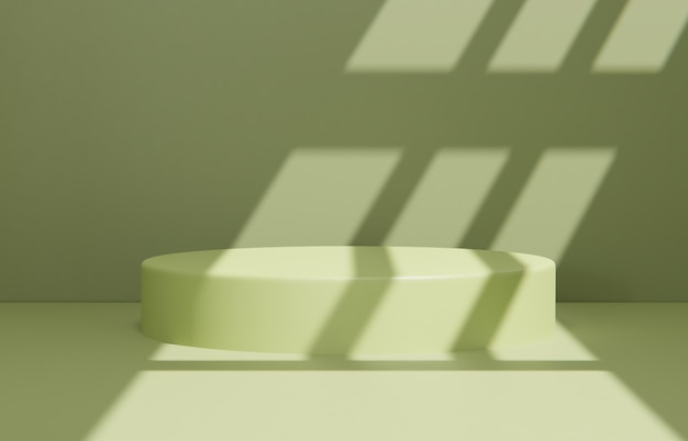 Minimalistische scènecompositie voor productpresentatie