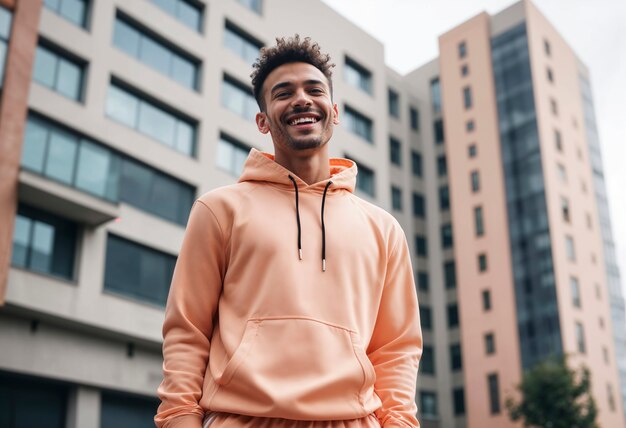 Model met een mooie schaduwkleding.